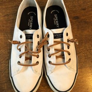 White Sperry Top-siders